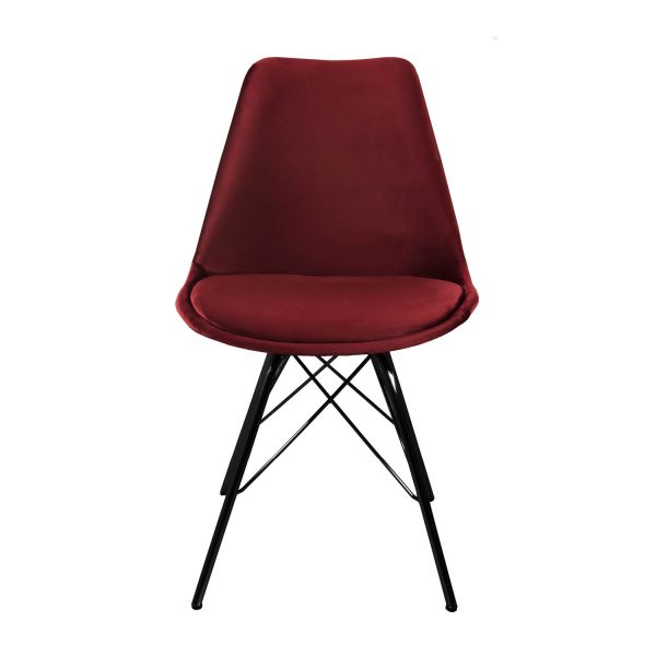 kick kuipstoel velvet - rood - Afbeelding 9