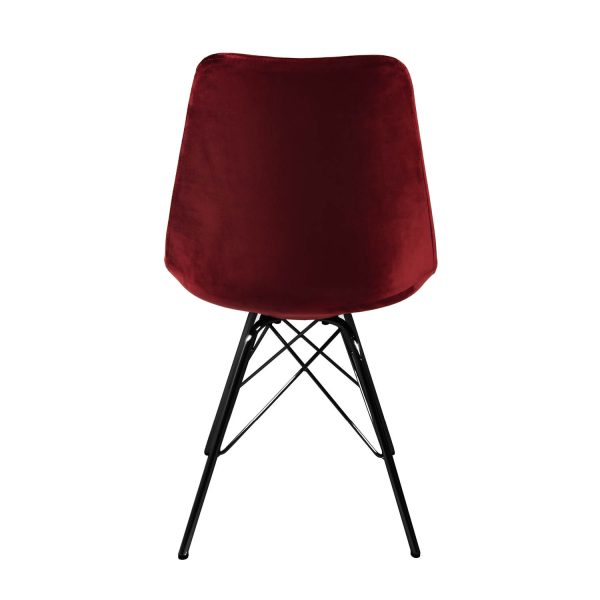 kick kuipstoel velvet - rood - Afbeelding 10