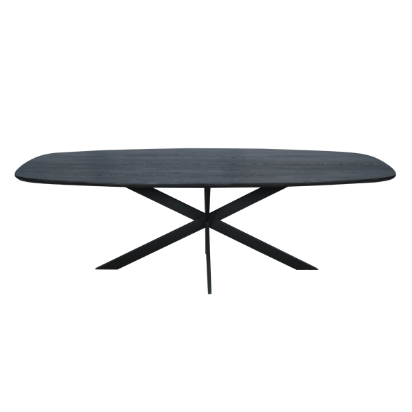 hotel chic eethoek - eettafel ferris - zwart eiken - deens ovaal - hotel chic wonen - starfurn