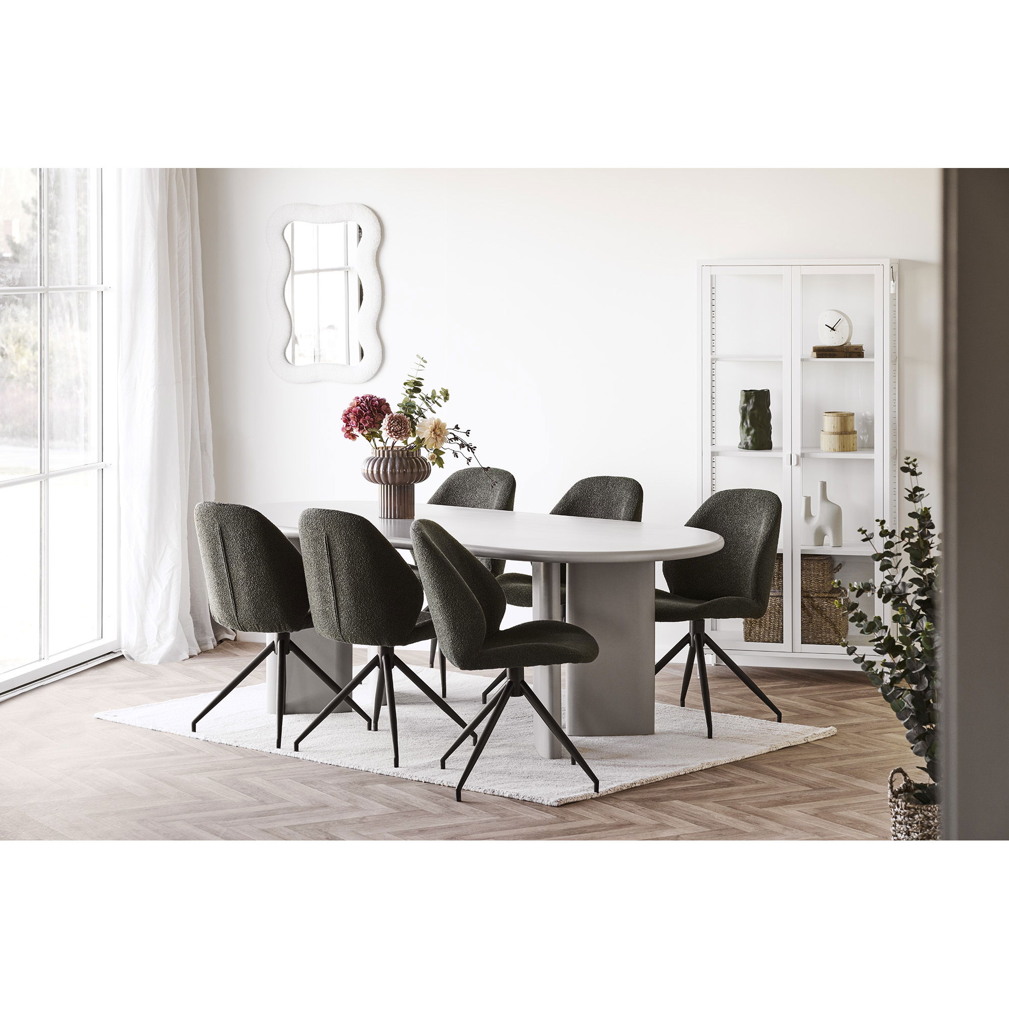 house nordic vaas - bruin - ø27 cm - Afbeelding 4