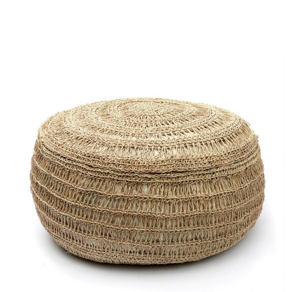 bazar bizar de zeegras poef - rond - ø60 cm