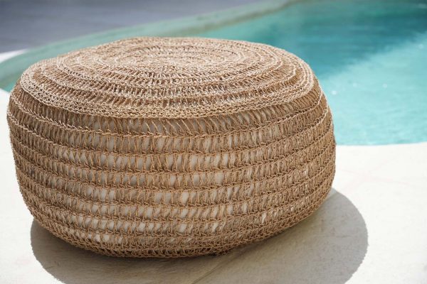 bazar bizar de zeegras poef - rond - ø60 cm - Afbeelding 3