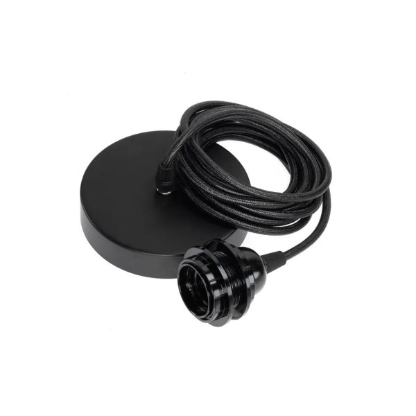 bazar bizar lampfitting voor plafond - zwart - 1 fitting