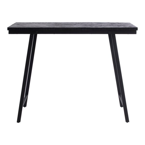 bazar bizar de visgraat bartafel - zwart - 60x140 cm