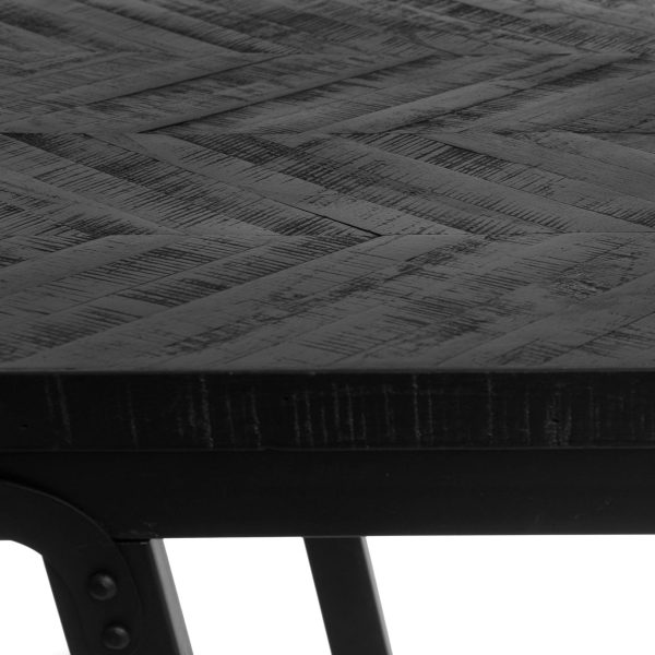 bazar bizar de visgraat bartafel - zwart - 60x140 cm - Afbeelding 6