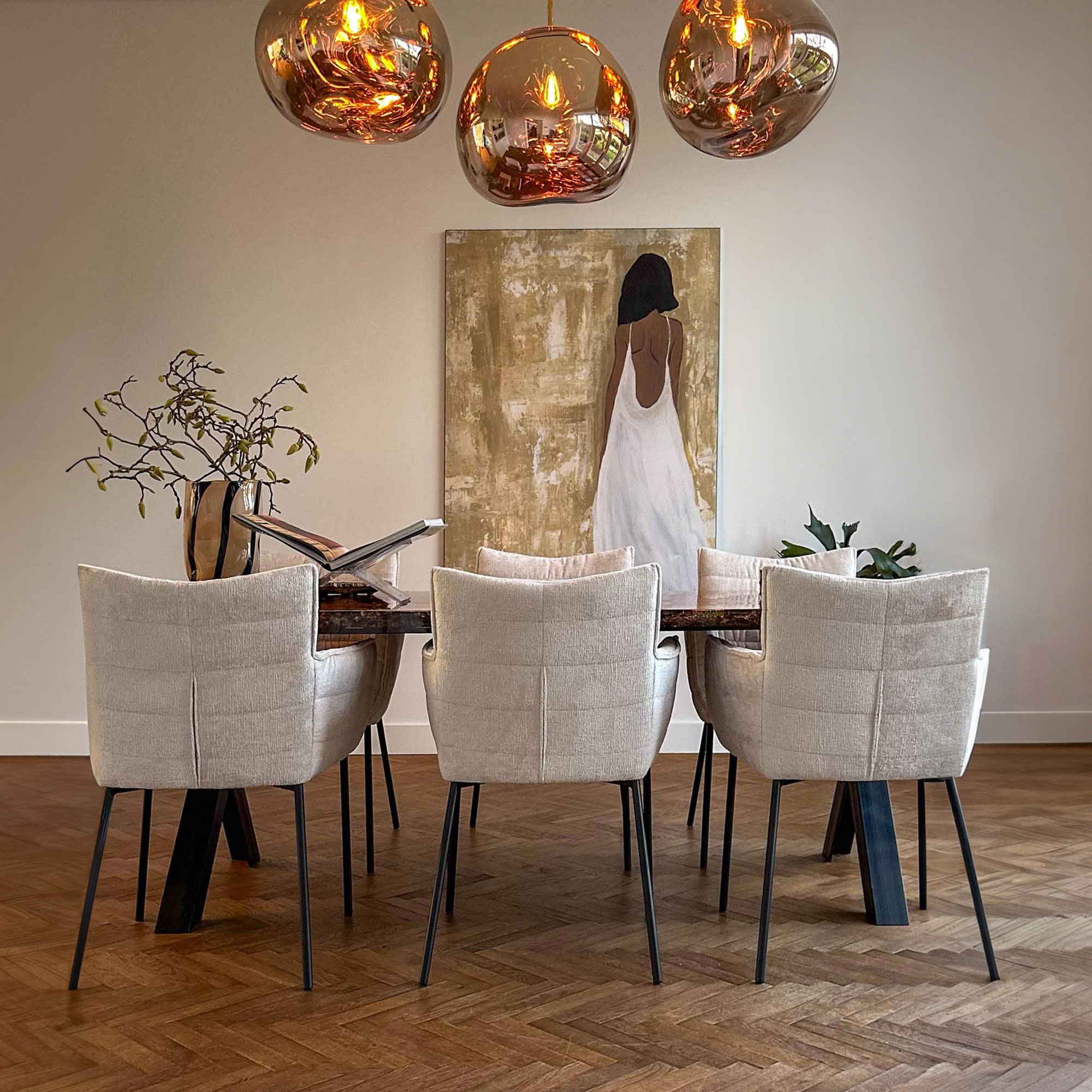 kick eetkamerstoel goos - terra - Afbeelding 11