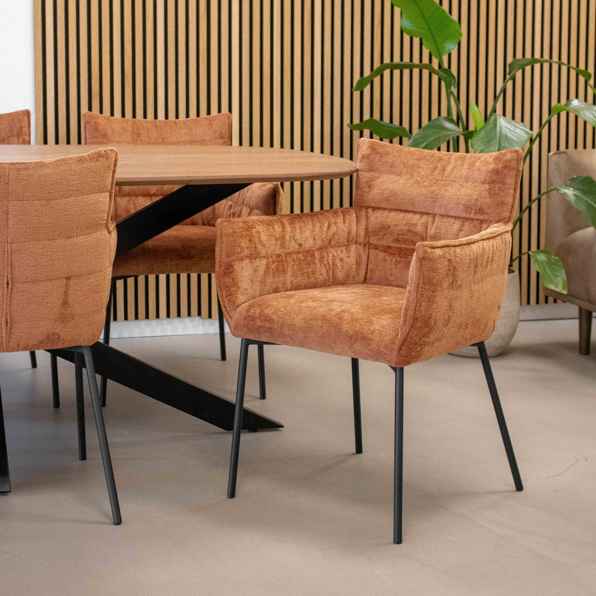 kick eetkamerstoel goos - terra - Afbeelding 9