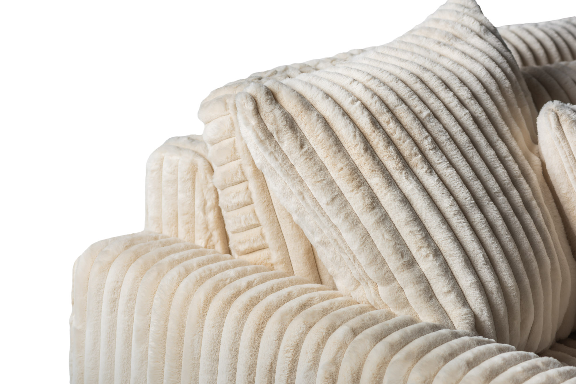 qnus wonen 3-zitsbank met chaise longue - beige - Afbeelding 7