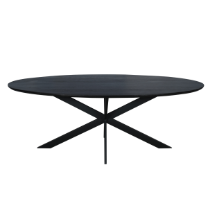 starfurn eettafel ferris - ovaal - 210 cm - zwart