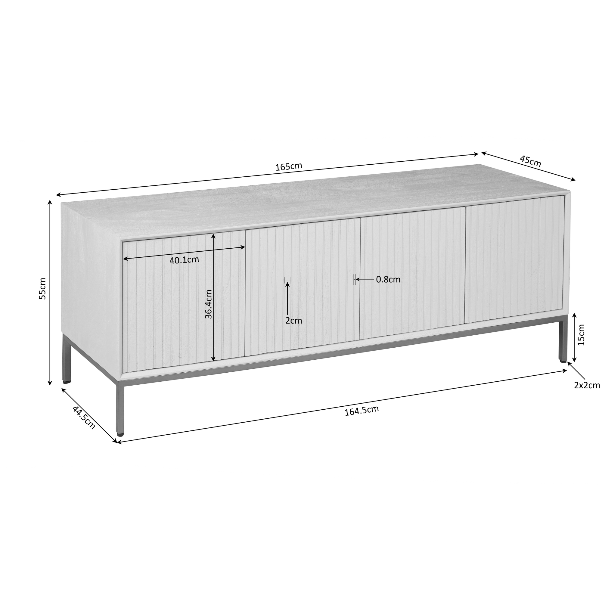 starfurn tv meubel madison - 165cm - Afbeelding 21