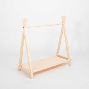 sweet home kledingrek tipi - beukenhout & beige