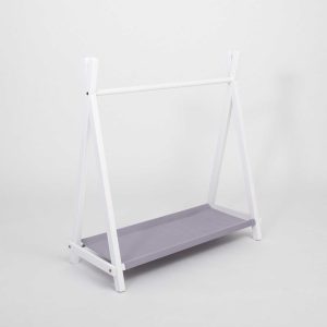 sweet home kledingrek tipi - wit & grijs