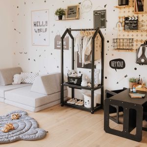 sweet home montessori kindergarderobe – zwart