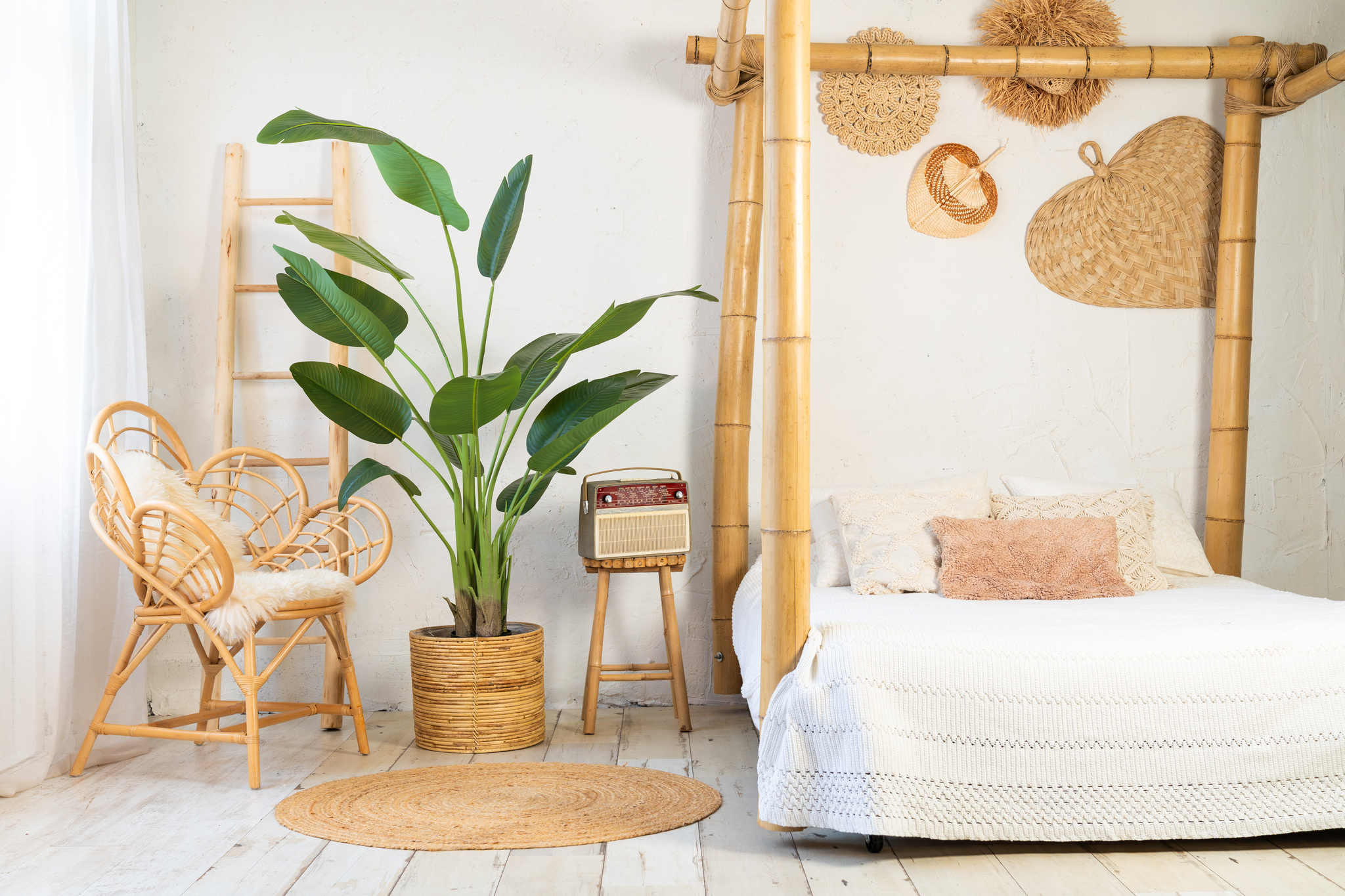 neverleafs strelitzia kunstplant - 180cm - Afbeelding 2