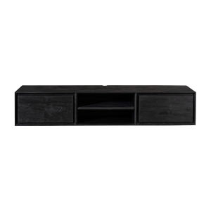 starfurn zwevend tv meubel ambiance - zwart - 160cm