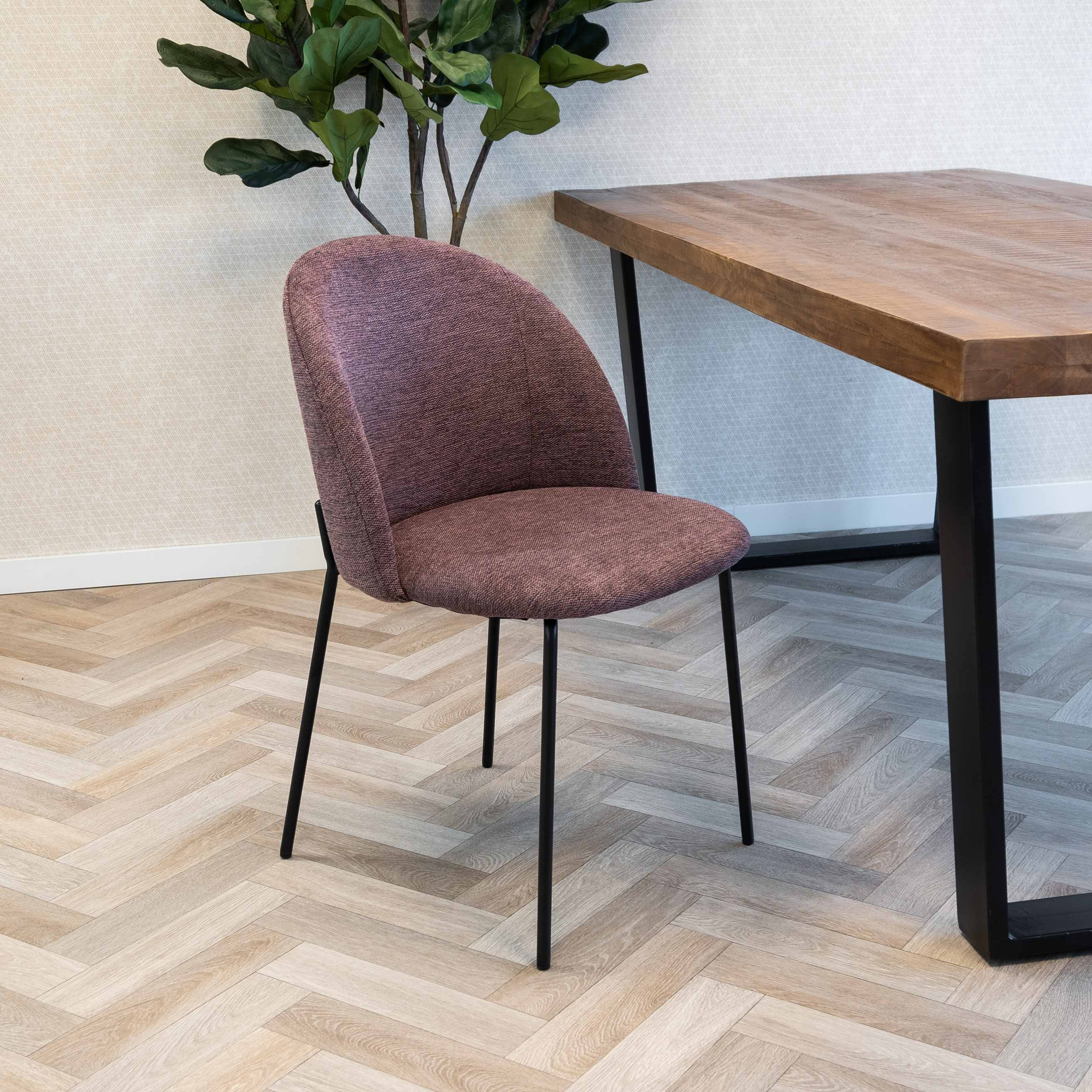 kick eetkamerstoel noa - paars - Afbeelding 2