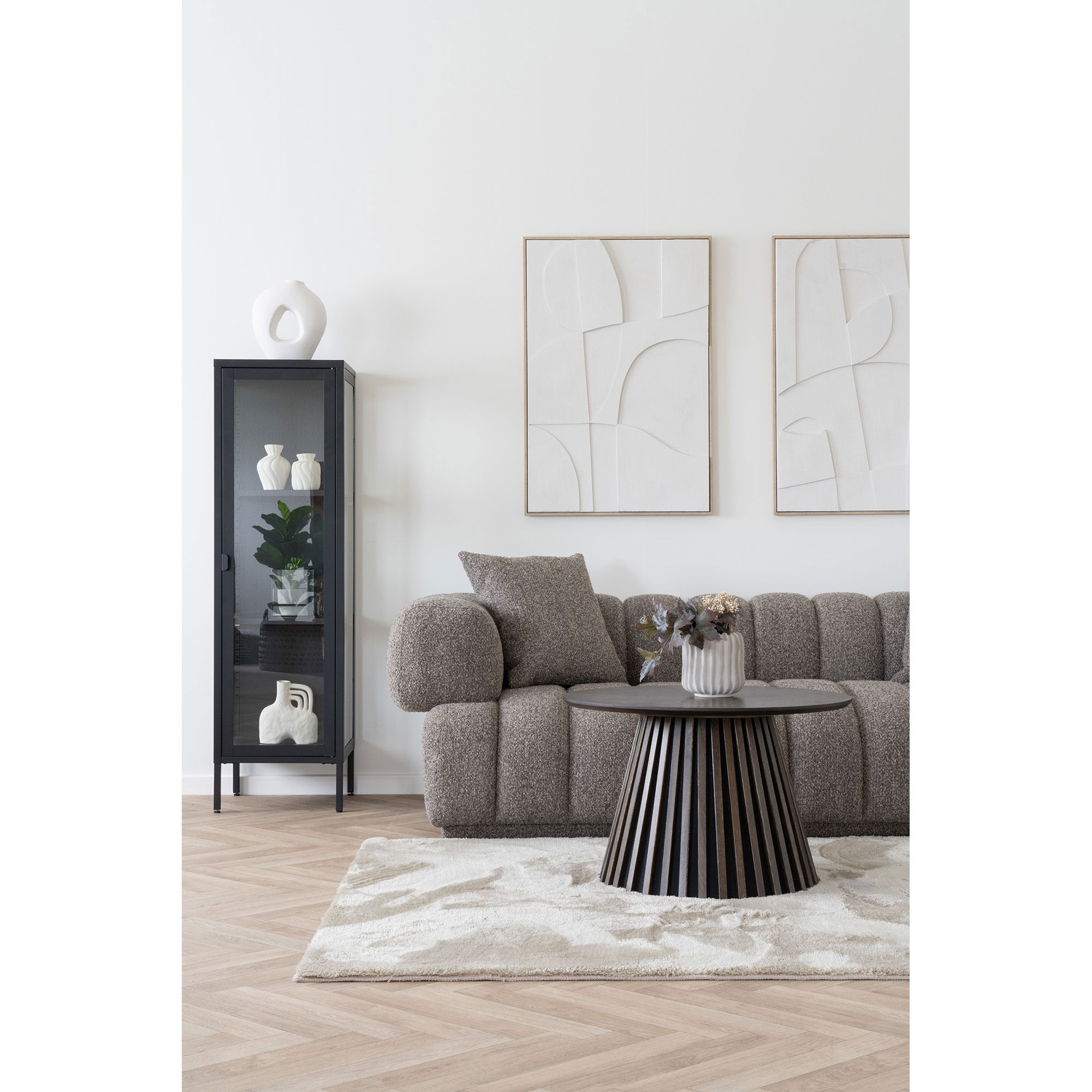 house nordic brisbane vitrinekast - zwart - Afbeelding 5