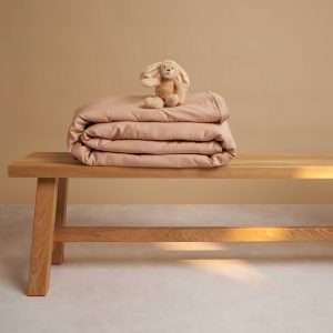 coco & cici kids tencel twill dekbedovertrek - peach - 100x135 cm