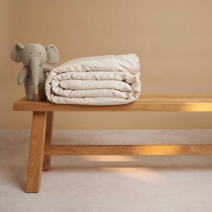 coco & cici kids tencel twill dekbedovertrek - beige - 100x135cm