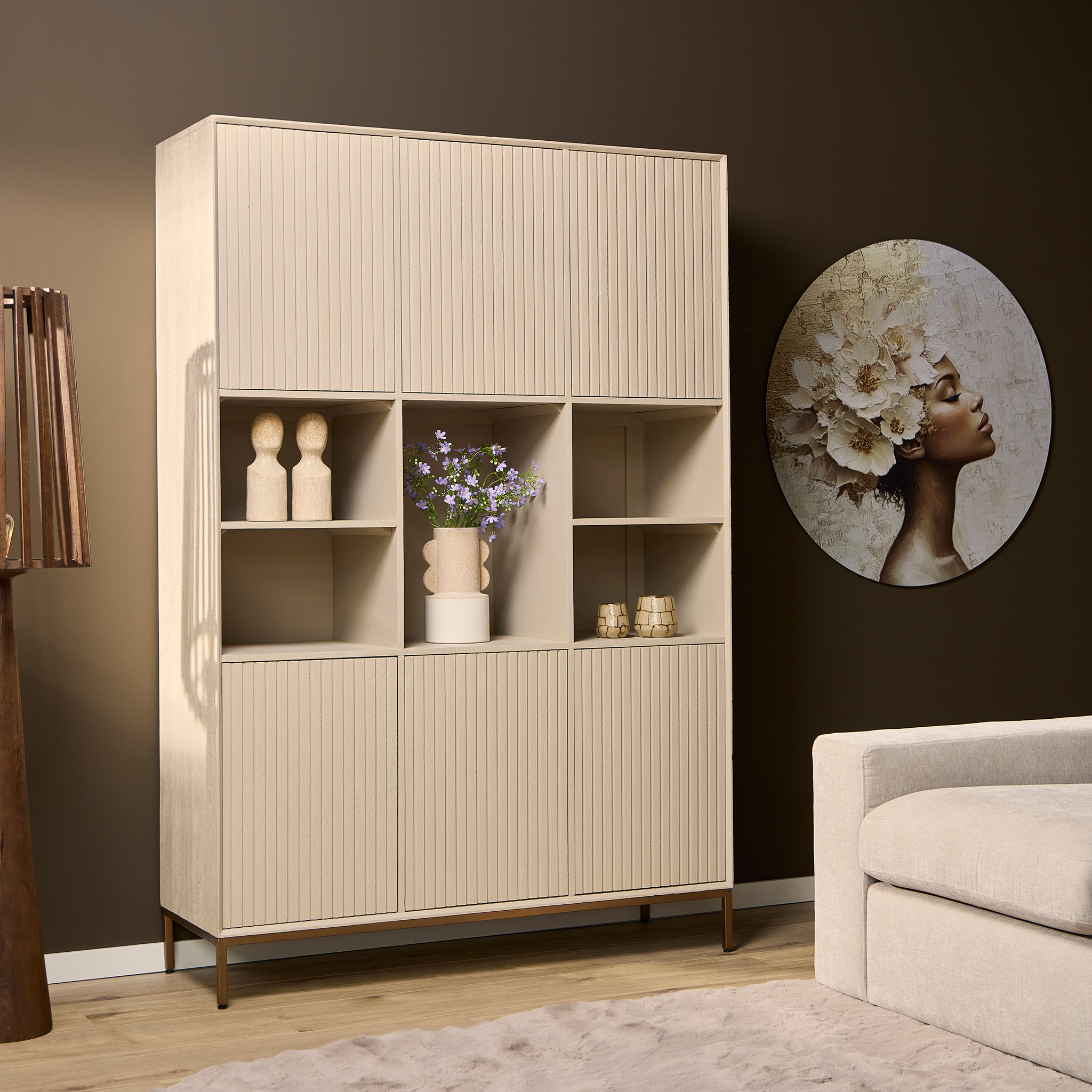 starfurn vakkenkast madison xl - zand - 135 cm - Afbeelding 2