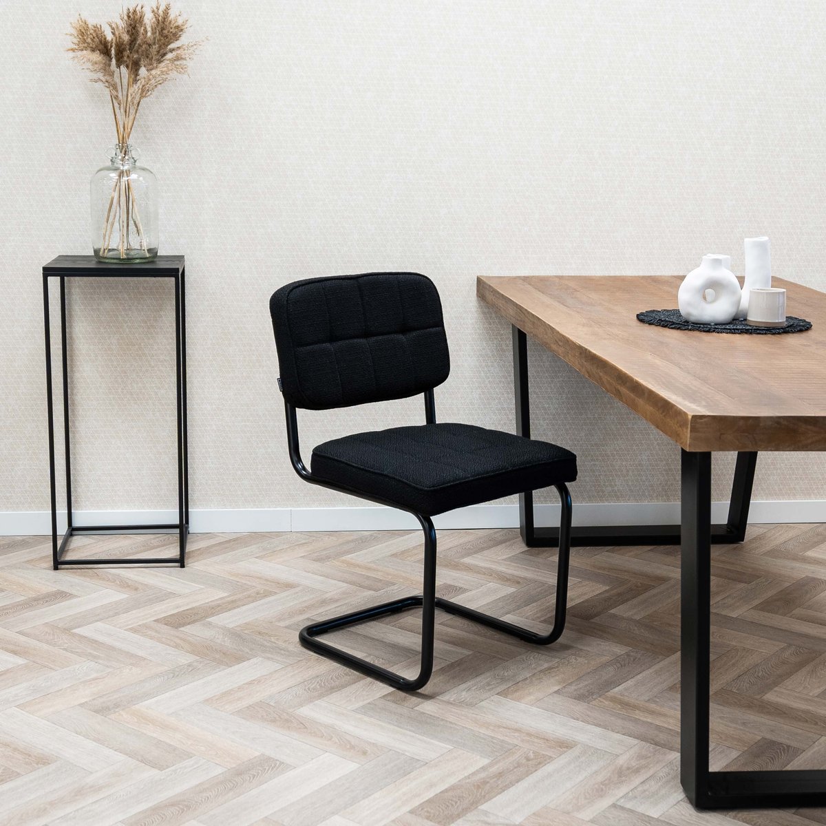 kick buisframe stoel yves - zwart - Afbeelding 2