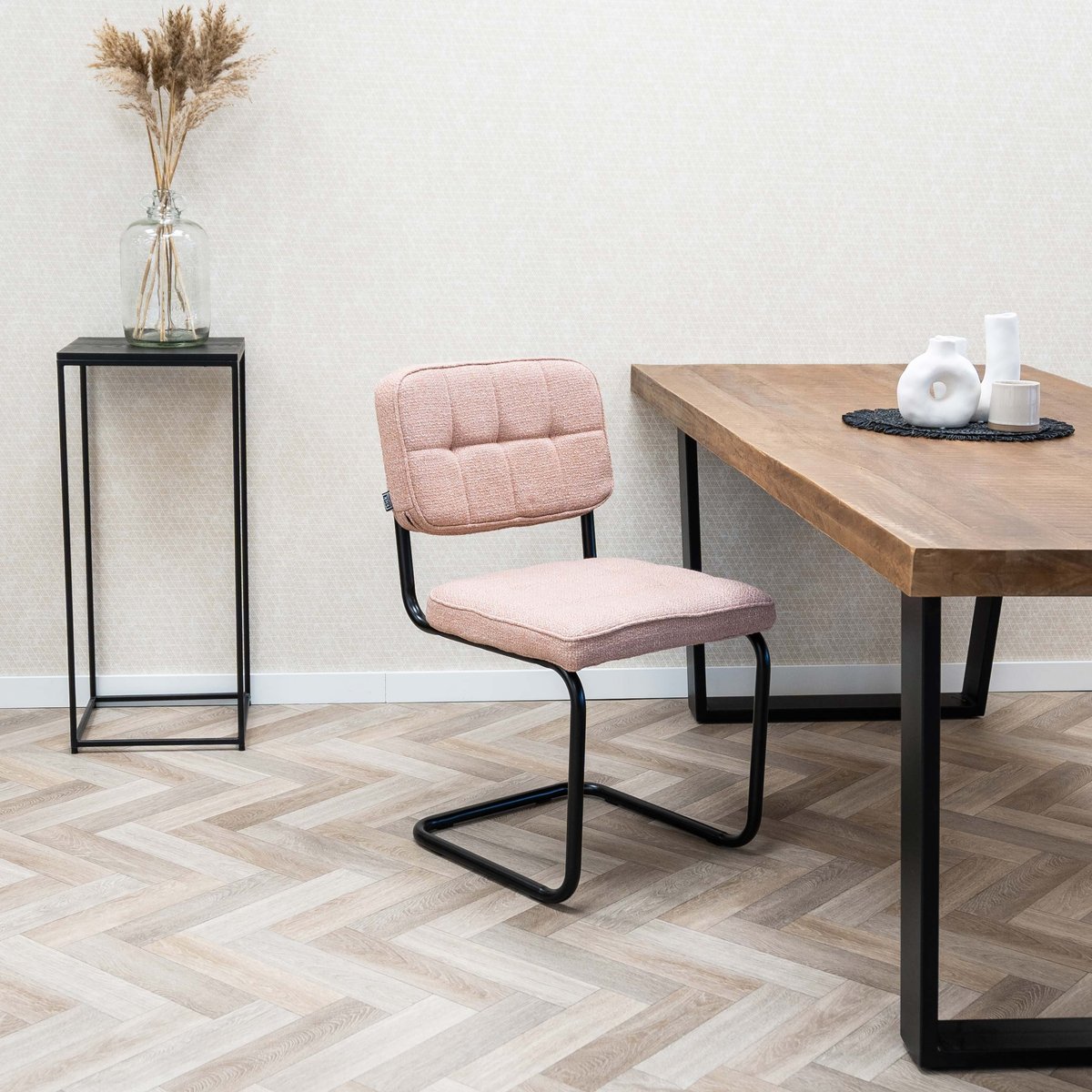 kick buisframe stoel yves - roze - Afbeelding 2