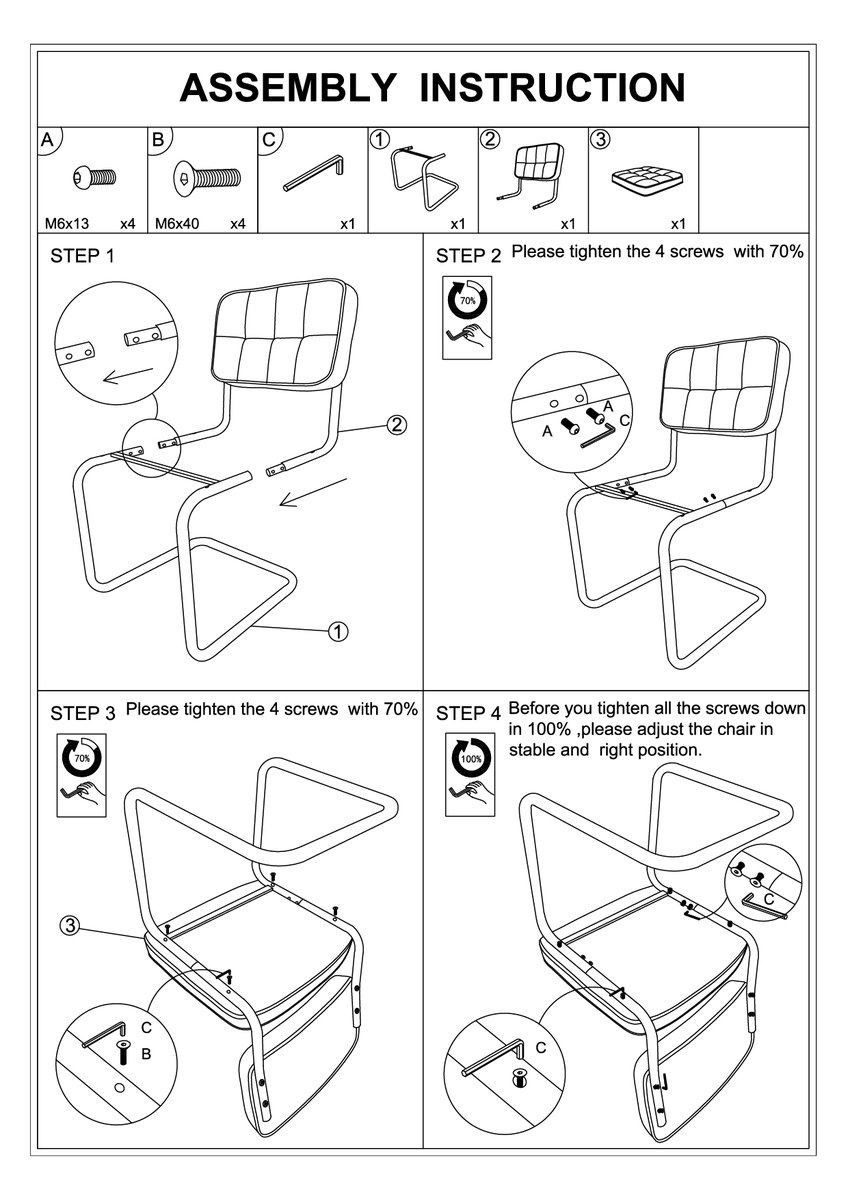 kick buisframe stoel yves - roze - Afbeelding 14