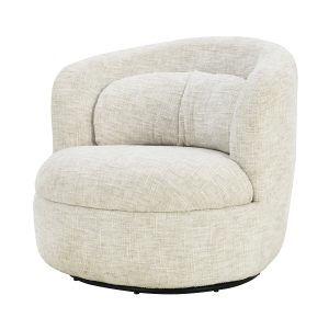 livingfurn fauteuil britt - créme