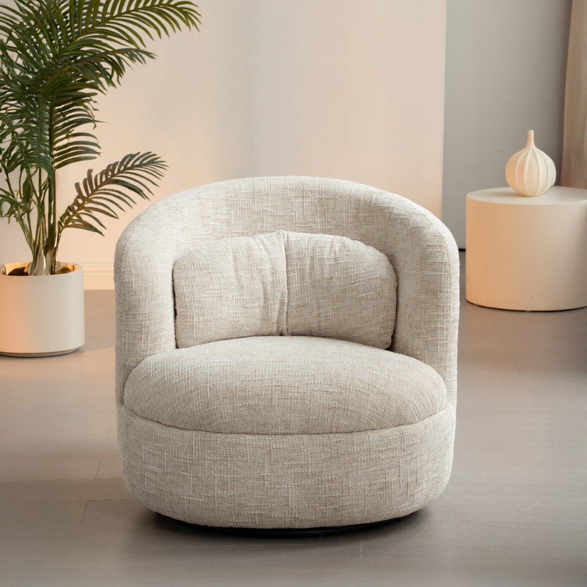 livingfurn fauteuil britt - créme - Afbeelding 7