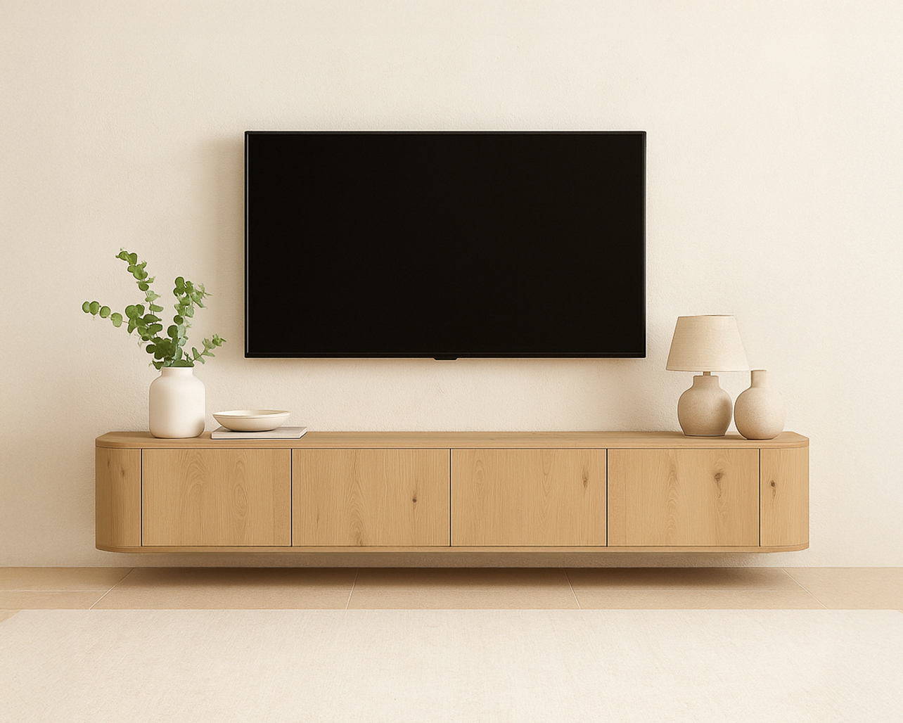 livingfurn zwevend tv meubel novero - 220 cm - Afbeelding 7