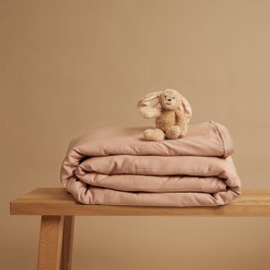 coco & cici kids tencel twill dekbedovertrek - peach - 100x135 cm